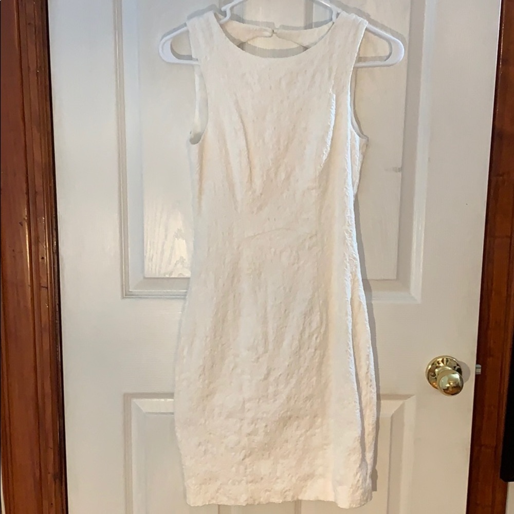 White H&M double layered body con dress